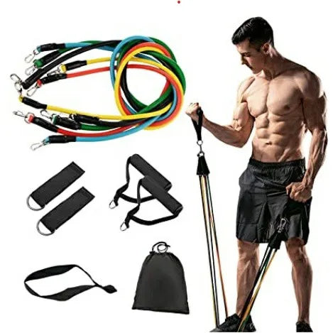 🏋️‍♂️ ELÁSTICO EXTENSOR DE EXERCÍCIOS EM CASA – SUPER KIT HOME FIT 🏋️‍♀️